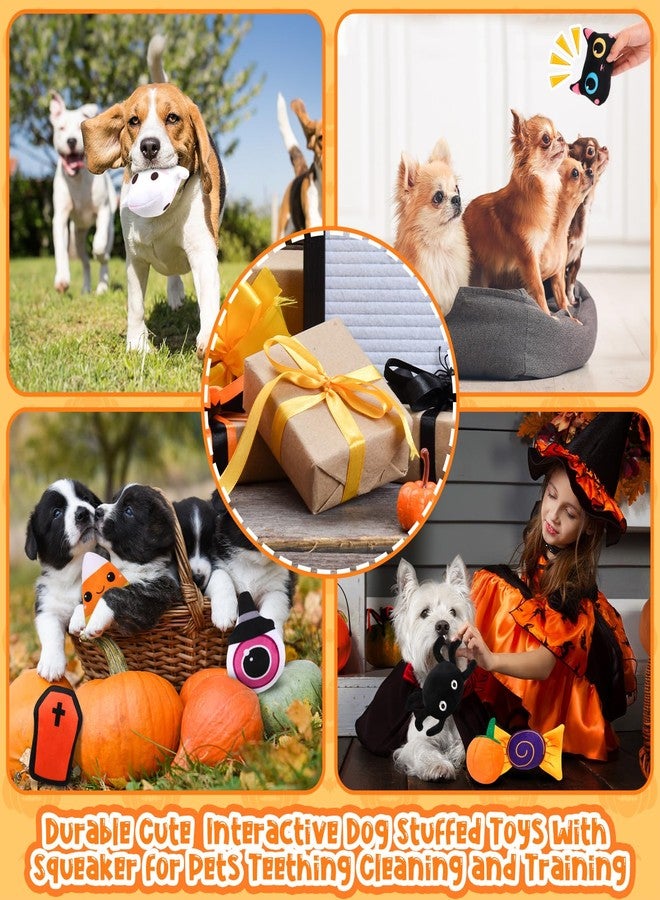 مجموعة SilTriangle المكونة من 24 قطعة من ألعاب المضغ المحشوة على شكل أشباح وخفافيش وعناكب للهالوين، مناسبة للحيوانات الأليفة الصغيرة والمتوسطة الحجم، لتنظيف أسنانها وتدريبها. - Image 5